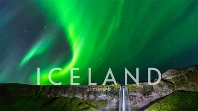 [4K素材]冰岛：北极光 4K超清演示摄影 场景丰富