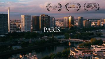 [超清素材]巴黎天际线 航拍巴黎 城市风光 埃菲尔铁塔 1080P/4.4M码率