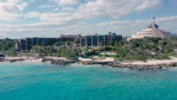 4K | 航拍墨西哥伊施卡瑞特酒店