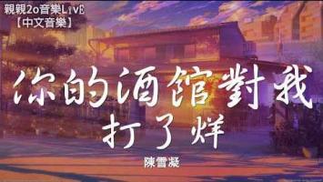 陈雪凝 |《你的酒馆对我打了烊》动态歌词版